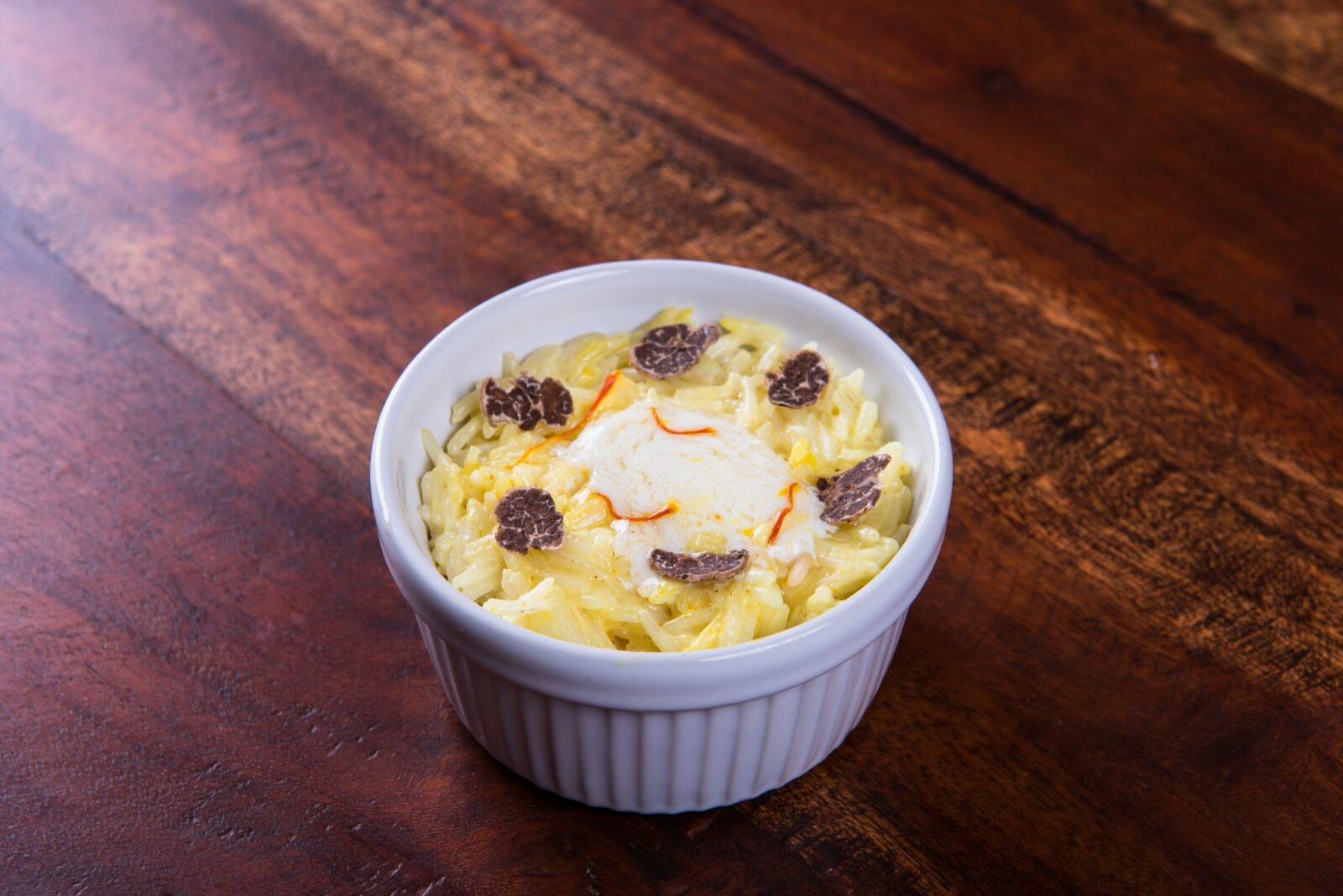 Saffron Risotto, Mascarpone and Truffles