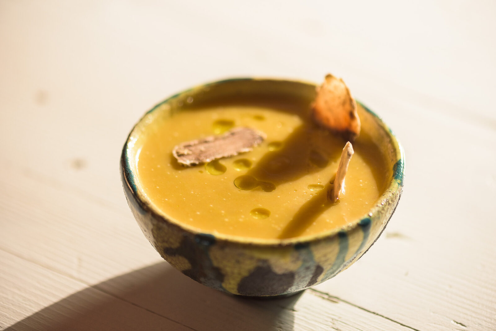Velvety Pumpkin Soup with White Truffle